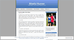 Desktop Screenshot of blissfulrunner.wordpress.com