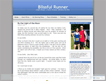 Tablet Screenshot of blissfulrunner.wordpress.com