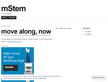 Tablet Screenshot of mstem.wordpress.com
