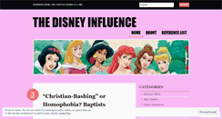 Desktop Screenshot of disneyinfluence.wordpress.com