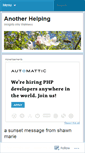 Mobile Screenshot of anotherhelping.wordpress.com