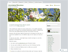 Tablet Screenshot of anotherhelping.wordpress.com