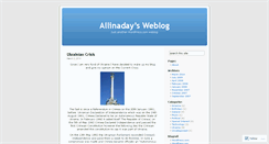 Desktop Screenshot of allinaday.wordpress.com