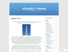 Tablet Screenshot of allinaday.wordpress.com