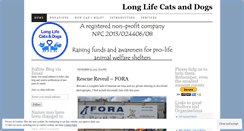 Desktop Screenshot of longlifecatsanddogs.wordpress.com