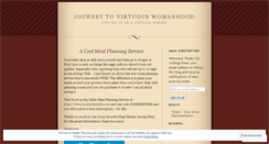 Desktop Screenshot of journeytovirtuouswomanhood.wordpress.com