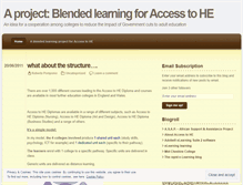 Tablet Screenshot of blended2access.wordpress.com