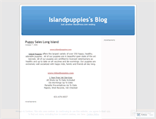 Tablet Screenshot of islandpuppies.wordpress.com