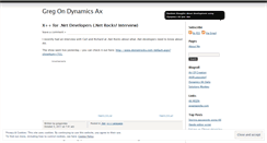 Desktop Screenshot of gregondax.wordpress.com