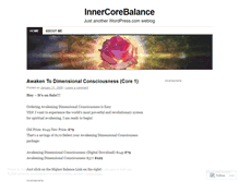 Tablet Screenshot of innercorebalance.wordpress.com