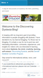 Mobile Screenshot of discoveringdyslexia.wordpress.com