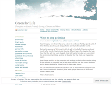 Tablet Screenshot of greenforlife.wordpress.com