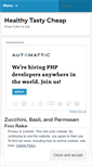 Mobile Screenshot of healthytastycheap.wordpress.com