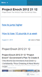 Mobile Screenshot of projectenoch.wordpress.com