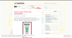 Desktop Screenshot of fabdona.wordpress.com