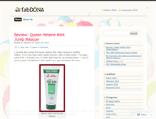 Tablet Screenshot of fabdona.wordpress.com