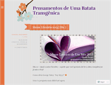 Tablet Screenshot of batatatransgenica.wordpress.com