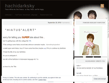 Tablet Screenshot of hachidarksky.wordpress.com