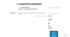 Desktop Screenshot of cooperativecapitalism.wordpress.com