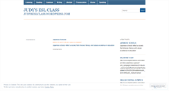 Desktop Screenshot of judyseslclass.wordpress.com