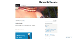 Desktop Screenshot of dawnofadecade.wordpress.com