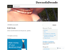 Tablet Screenshot of dawnofadecade.wordpress.com