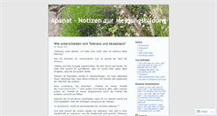 Desktop Screenshot of apanat.wordpress.com