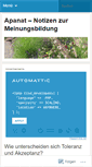 Mobile Screenshot of apanat.wordpress.com