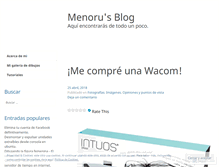 Tablet Screenshot of menoru.wordpress.com