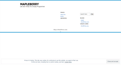 Desktop Screenshot of mapleberry.wordpress.com