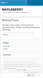 Mobile Screenshot of mapleberry.wordpress.com