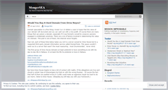 Desktop Screenshot of mongersea.wordpress.com