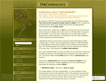 Tablet Screenshot of orcomology.wordpress.com