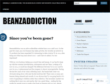 Tablet Screenshot of beanzaddiction.wordpress.com
