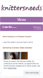 Mobile Screenshot of knittersneeds.wordpress.com