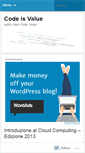 Mobile Screenshot of codeisvalue.wordpress.com