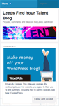 Mobile Screenshot of leedsfindyourtalent.wordpress.com