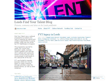 Tablet Screenshot of leedsfindyourtalent.wordpress.com