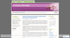 Desktop Screenshot of fuerzaboschista.wordpress.com