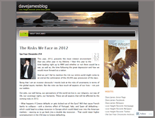 Tablet Screenshot of davejamesblog.wordpress.com
