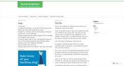 Desktop Screenshot of brandnewarmour.wordpress.com