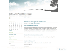 Tablet Screenshot of paloaltoparentresources.wordpress.com