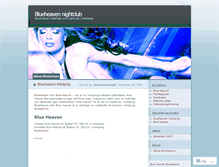 Tablet Screenshot of blueheavenclub.wordpress.com