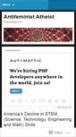 Mobile Screenshot of antifeministatheist.wordpress.com