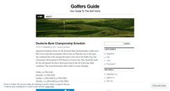 Desktop Screenshot of golfersguide.wordpress.com