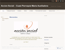 Tablet Screenshot of accionsocialpy.wordpress.com