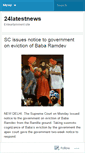 Mobile Screenshot of 24latestnews.wordpress.com