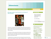 Tablet Screenshot of 24latestnews.wordpress.com