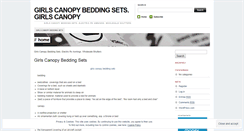 Desktop Screenshot of girlscanopybeddingsetsnmdc.wordpress.com