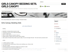Tablet Screenshot of girlscanopybeddingsetsnmdc.wordpress.com